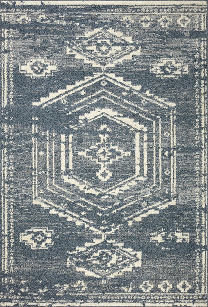 Loloi Magnolia Home by Joanna Gaines Gigi Collection GIG-03 Denim/Ivory 7'-10" x 10' Area Rug