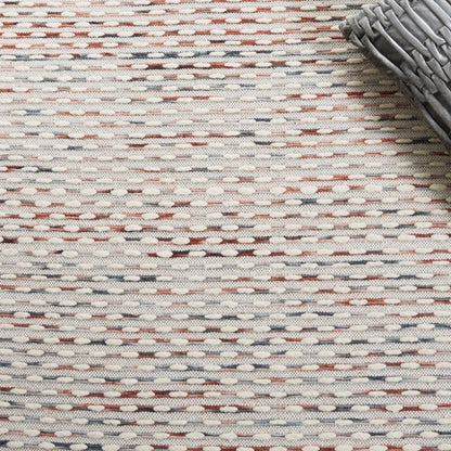 SAFAVIEH Area Rug 8x10 - Marbella Collection - Large - Beige & Rust, Handmade Wool, Ideal for Living Room, Bedroom, Office, Dining Space (MRB158P)