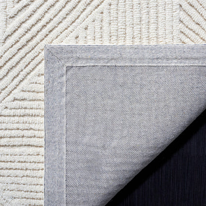 SAFAVIEH Area Rug 8x10 - Textural Collection - Large - Ivory, Handmade Wool, Ideal for Living Room, Bedroom, Office, Dining Space (TXT103A)