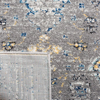 SAFAVIEH Evoke Collection Area Rug - 10' x 14', Dark Grey & Yellow, Boho Oriental Design, Non-Shedding & Easy Care, Ideal for High Traffic Areas in Living Room, Bedroom (EVK224G)