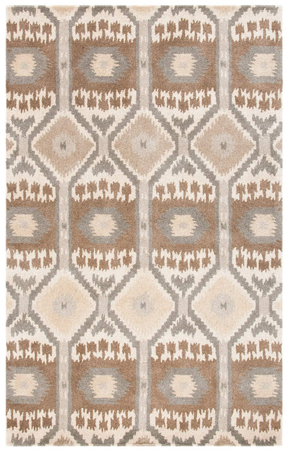 SAFAVIEH Area Rug 8x10 - Wyndham Collection - Large - Natural & Multi, Handmade Wool, Modern Design, Ideal for Living Room, Bedroom, Office, Dining Space (WYD720A)