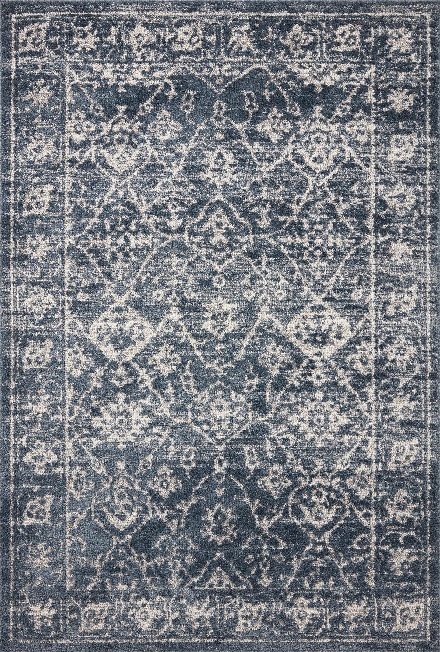 Loloi Magnolia Home by Joanna Gaines Gigi Collection GIG-02 Navy/Stone 7'-10" x 10' Area Rug
