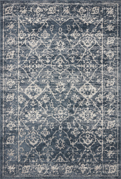 Loloi Magnolia Home by Joanna Gaines Gigi Collection GIG-02 Navy/Stone 7'-10" x 10' Area Rug
