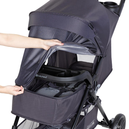 Baby Trend Passport® Carriage Stroller Travel System with EZ-Lift™ Infant Car Seat, Dash Pink