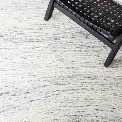SAFAVIEH Metro Collection 8' x 10' Dark GreyIvory MET995H Handmade Premium Wool Living Room Dining Bedroom Area Rug