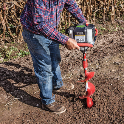 Earthquake EA8F 8-Inch Diameter 36-Inch Long Earth Auger with Fishtail Point and Flex Coil Shock Spring