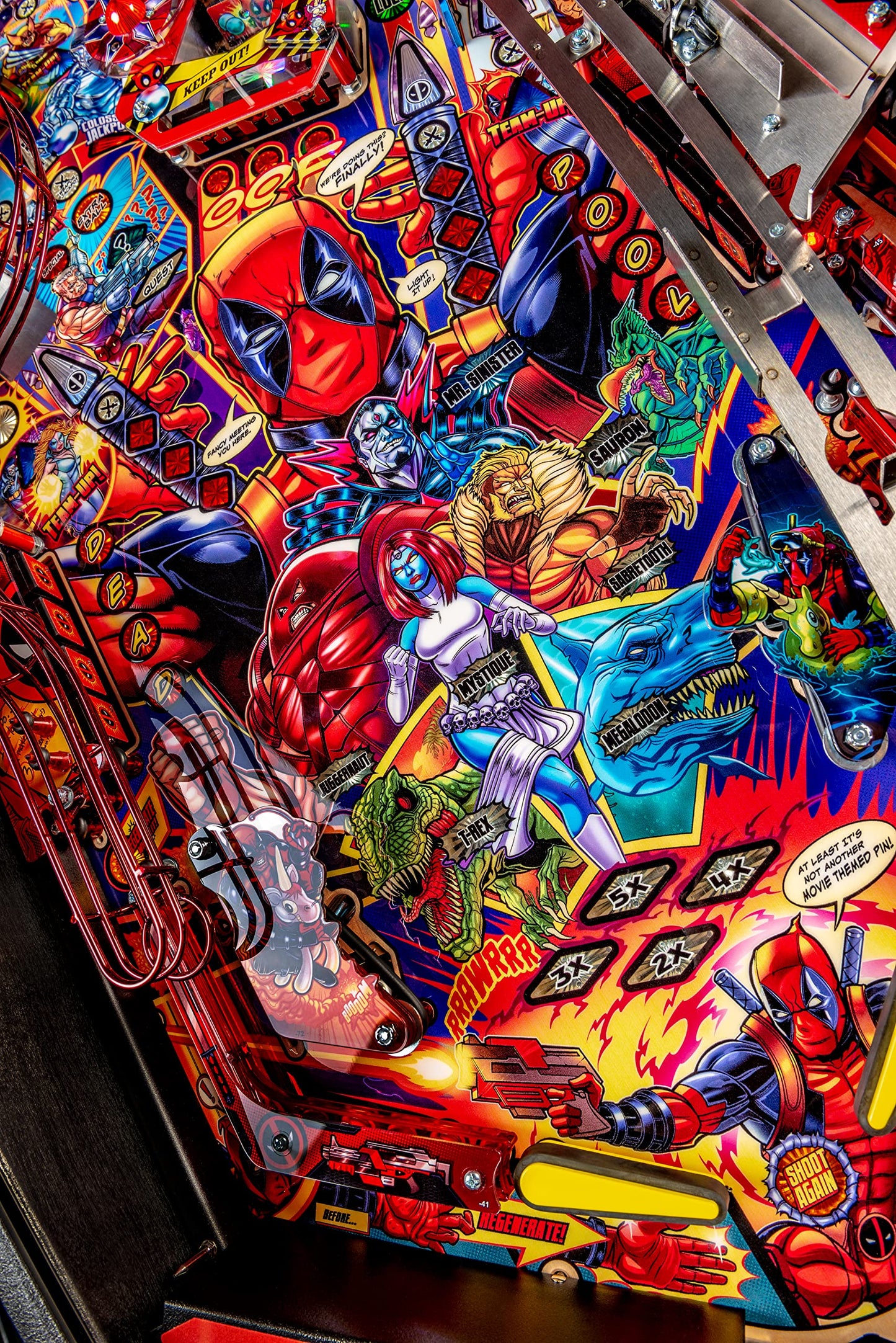 Stern Pinball Deadpool Arcade Pinball Machine with Insider Connected, Premium Edition