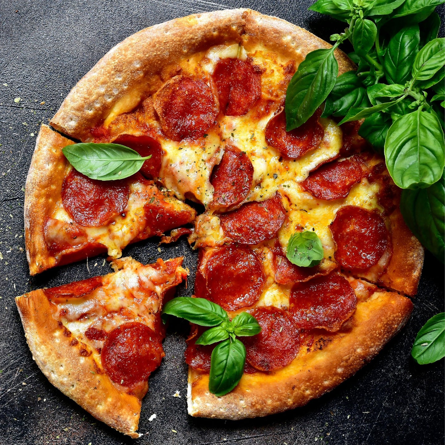Baker's Secret 2pcs Pizza Pan for Oven 14", Baking Area 12", Aluminized Steel Pizza Baking Pan, 2 Layers Non-stick Coating Easy Release, Dishwasher Safe, Chemical Free No PFOA, PFAS, PFOS, and PTFE