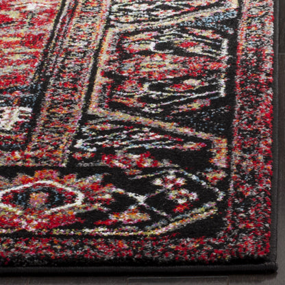 SAFAVIEH Vintage Hamadan Collection Area Rug - 9' x 12', Red & Multi, Oriental Traditional Persian Design, Non-Shedding & Easy Care, Ideal for High Traffic Areas in Living Room, Bedroom (VTH215A)