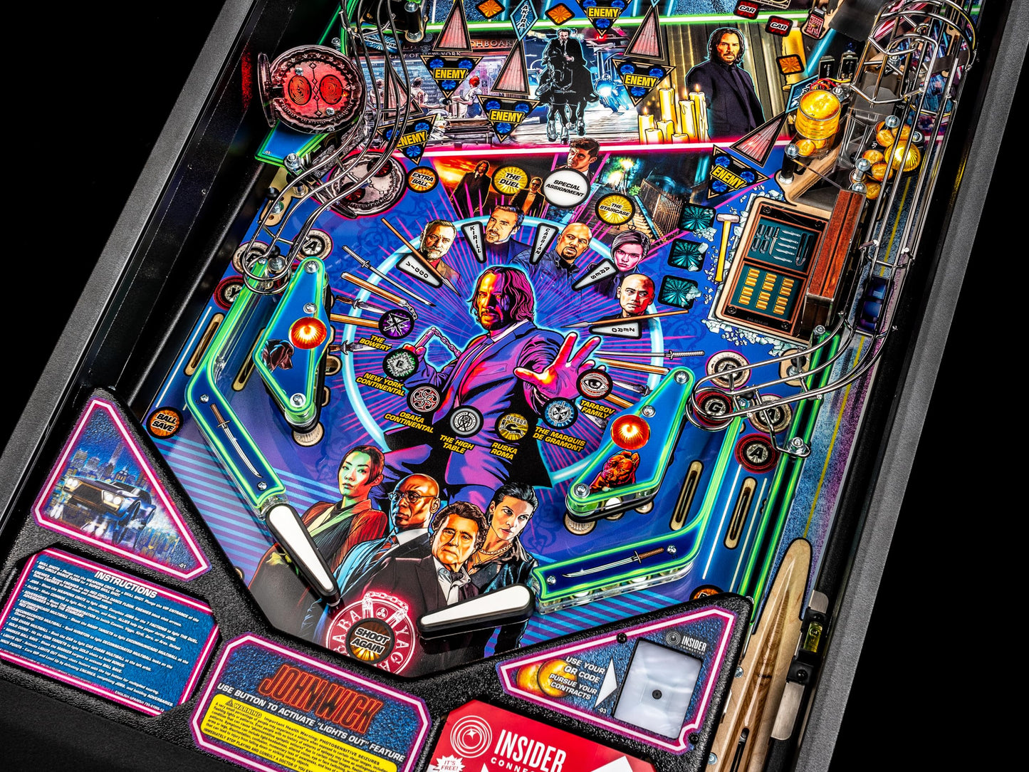 Stern Pinball John Wick with Insider Connected, Pro Edition Arcade Pinball Machine