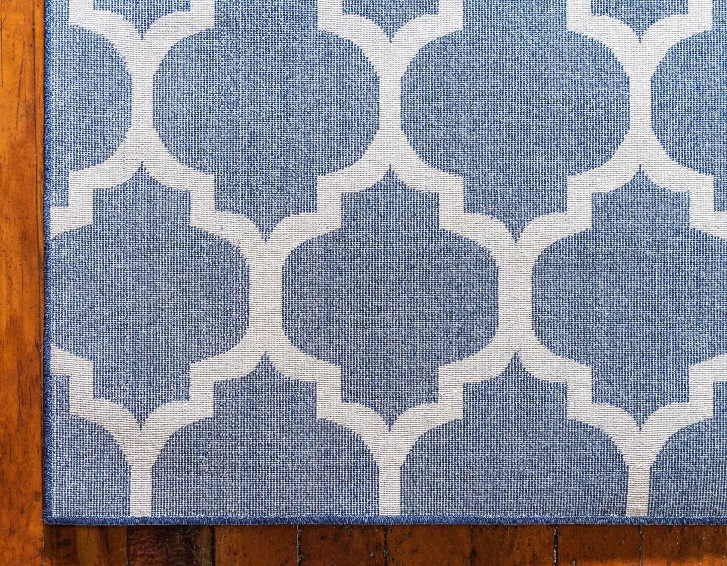 Unique Loom Trellis Collection Area Rug - Philadelphia (10' x 14' 1" Rectangle Dark Blue/Navy Blue)