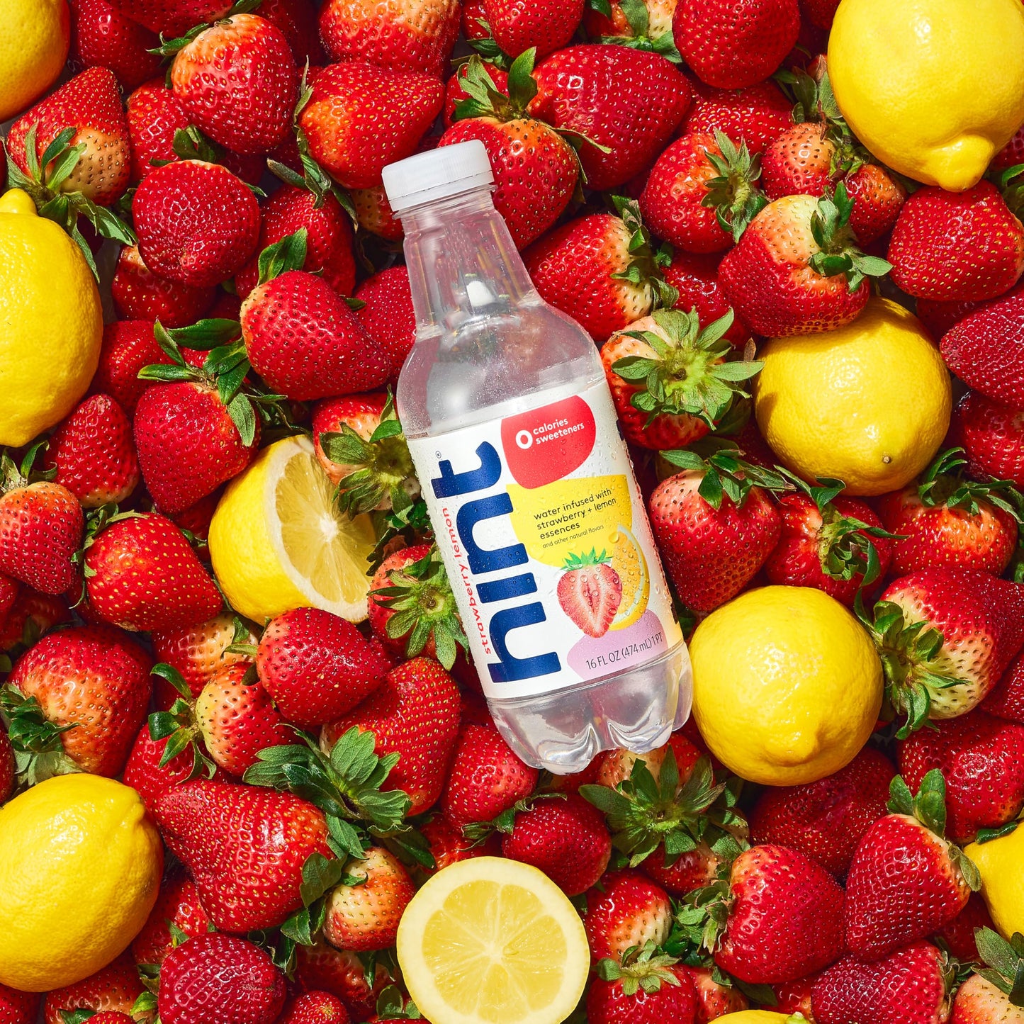 Hint Fruit-Infused Bottled Water, 4-Flavor Red Variety Pack - Sugar Free Flavored Water with Zero Calories, Natural Fruit Essences, and No Artificial Sweeteners - 16 Fl Oz (Pack of 12)