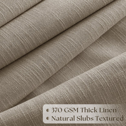 Extra Wide Pleated Curtains 108 Inches Long 100 Inch Width Patio Sliding Door Light Filtering Taupe Grey Beige Burlywood Birch Neutral Modern Neutral 100x108 Drapes Panels Living Dining Room 1 Panel