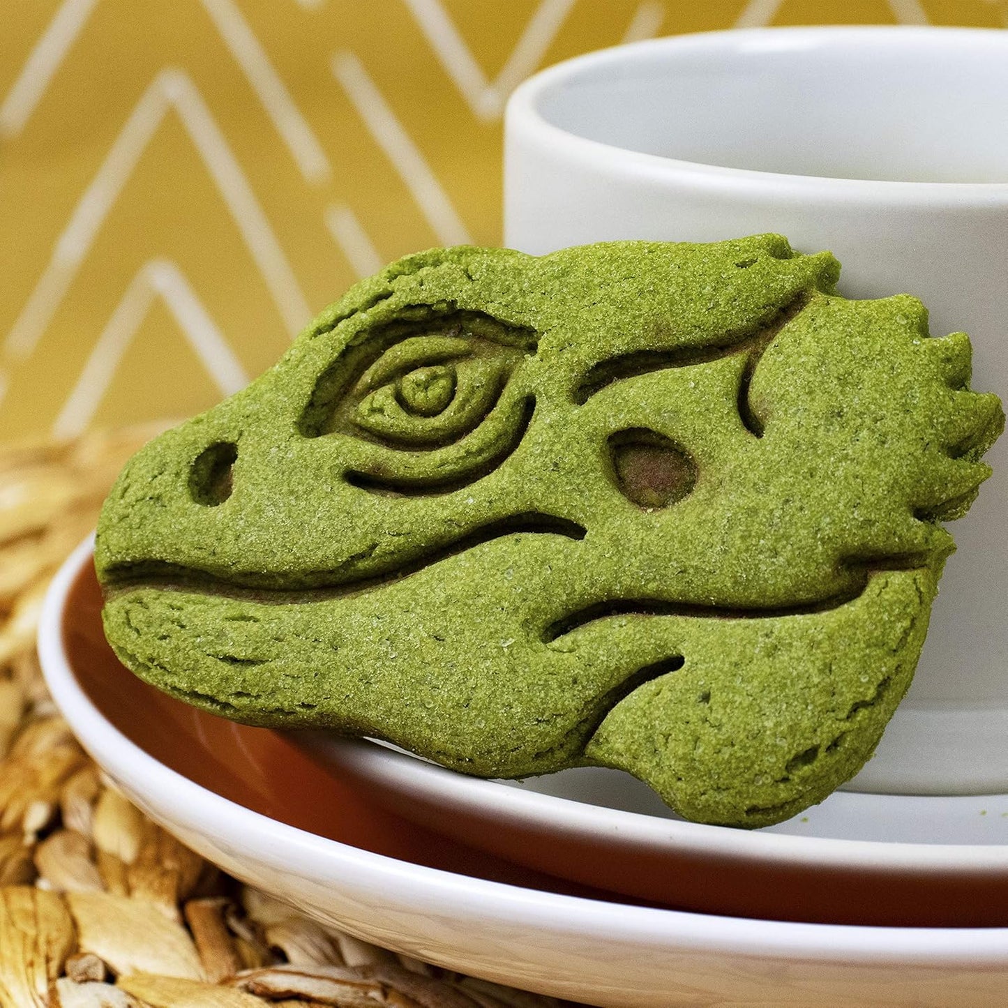 Set of 2 Pogona Bearded Dragon Cookie Cutters, Body and Face Designs, 2 Pieces - Bakerlogy