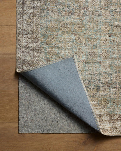 Loloi Amber Lewis Cambria Collection CBR-05 Aqua/Natural 10'-0" x 14'-0" Area Rug Jute, Neutral, Vintage Style, Antique Tone, Living, Bedroom, Dining, Carpet