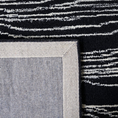 SAFAVIEH Metro Collection 8' x 10' IvoryBlack MET995B Handmade Premium Wool Living Room Dining Bedroom Area Rug