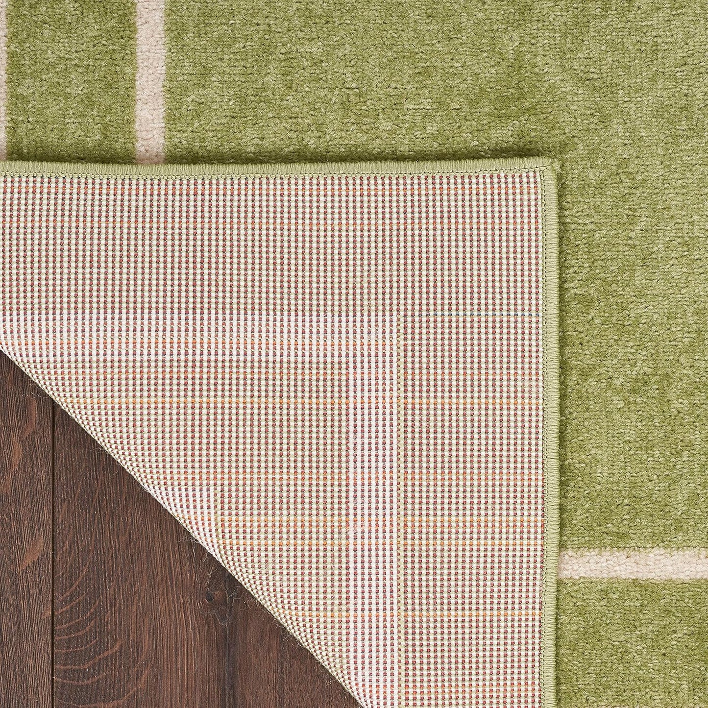 2'2" 7'6" (8' Nourison Home Nourison Essentials Green Ivory x Area Rug - Easy Clean, Non Shedding, Bed Room, Living