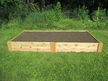 Infinite Cedar Premium Cedar Raised Garden Bed - 1" Thick Wood (4' x 8' x 11" H)