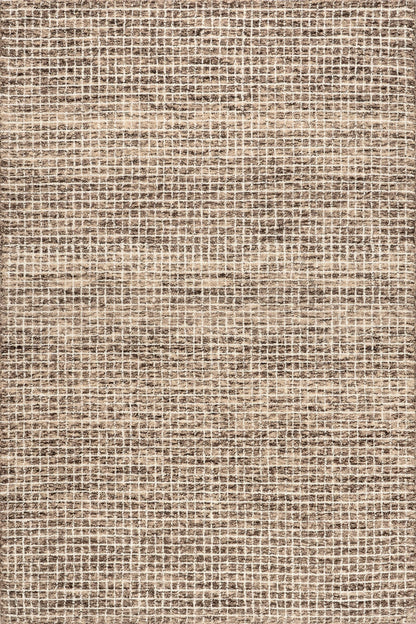Rugs USA Melrose Brown/Ivory, 11'6" x 14'6", Handmade, Wool & Cotton, Soft and Cozy, High Traffic, Stain Resistant, Easy Clean, Durable Area Rug for Bedroom, Living Room, Dining Space, Den, Entryway
