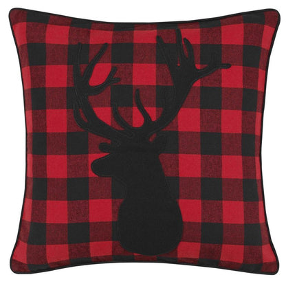 Eddie Bauer Home - Throw Pillow with Zipper Closure, Perfect Home Decor for Bed or Sofa (Wallace Plaid Cinder, 20" x 20")