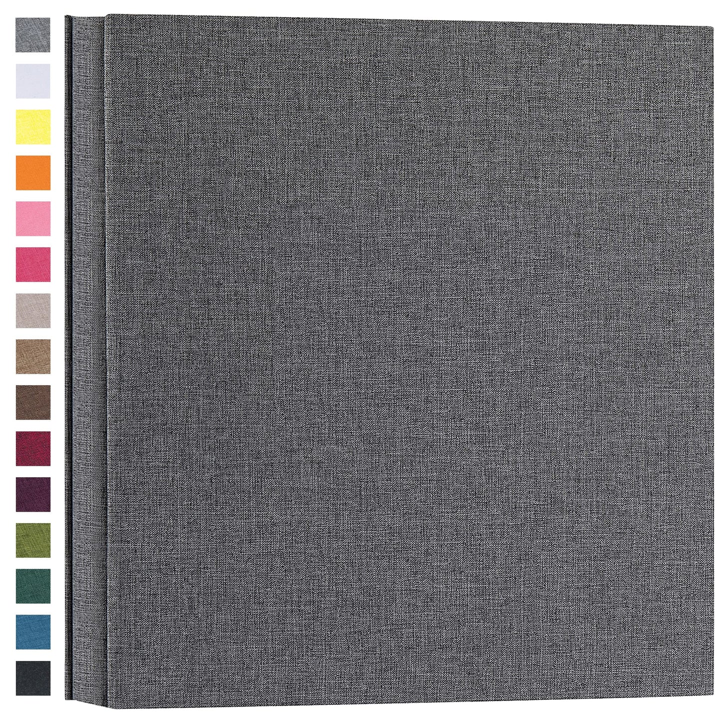 potricher Photo Album for 4x6 1000 Photos Linen Cover Extra Large Capacity Picture Book for Family Wedding Anniversary and Baby (Gray)