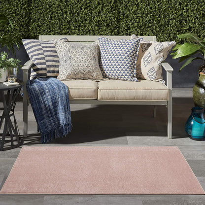 3' 5' (3' 5') Nourison Home Nourison Essentials Pink x Area Rug - Easy Clean, Non Shedding, Bed Room, Living Room