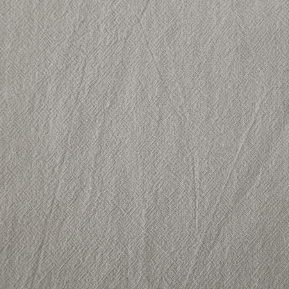 Archaeo Washed Cotton Twist Tab Curtain, 52" x 63", Silver Gray for Home Decor