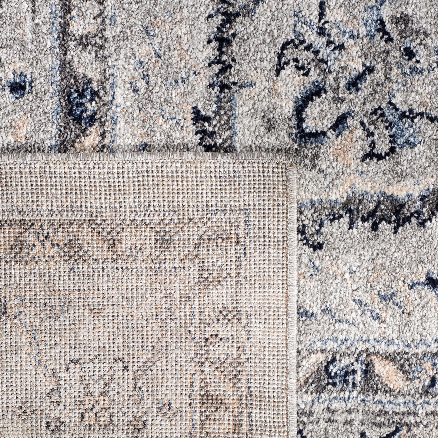 SAFAVIEH Charleston Collection X-Large Area Rug - 11' x 15', Grey & Dark Grey, Oriental Distressed Design, Non-Shedding & Easy Care, Ideal for High Traffic Areas in Living Room, Bedroom (CHL411F)