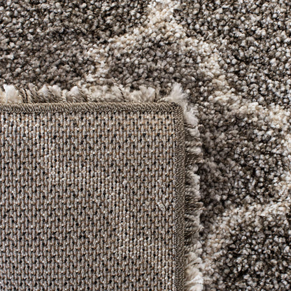 SAFAVIEH Hudson Shag Collection Area Rug - 10' x 14', Grey & Ivory, Moroccan Trellis Design, Non-Shedding & Easy Care, 2-inch Thick Ideal for High Traffic Areas in Living Room, Bedroom (SGH282B)