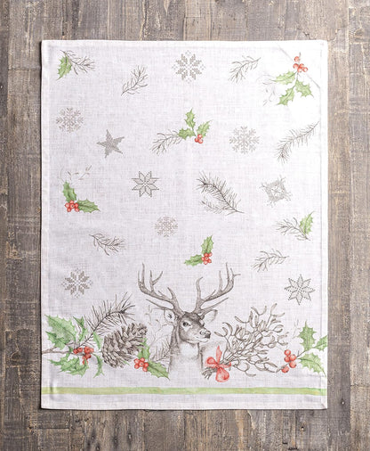 Maison d' Hermine Kitchen Towel, 100% Cotton Quick Dry Cleaning Dishtowel, Set of 3 for Gifts, Dining, Home