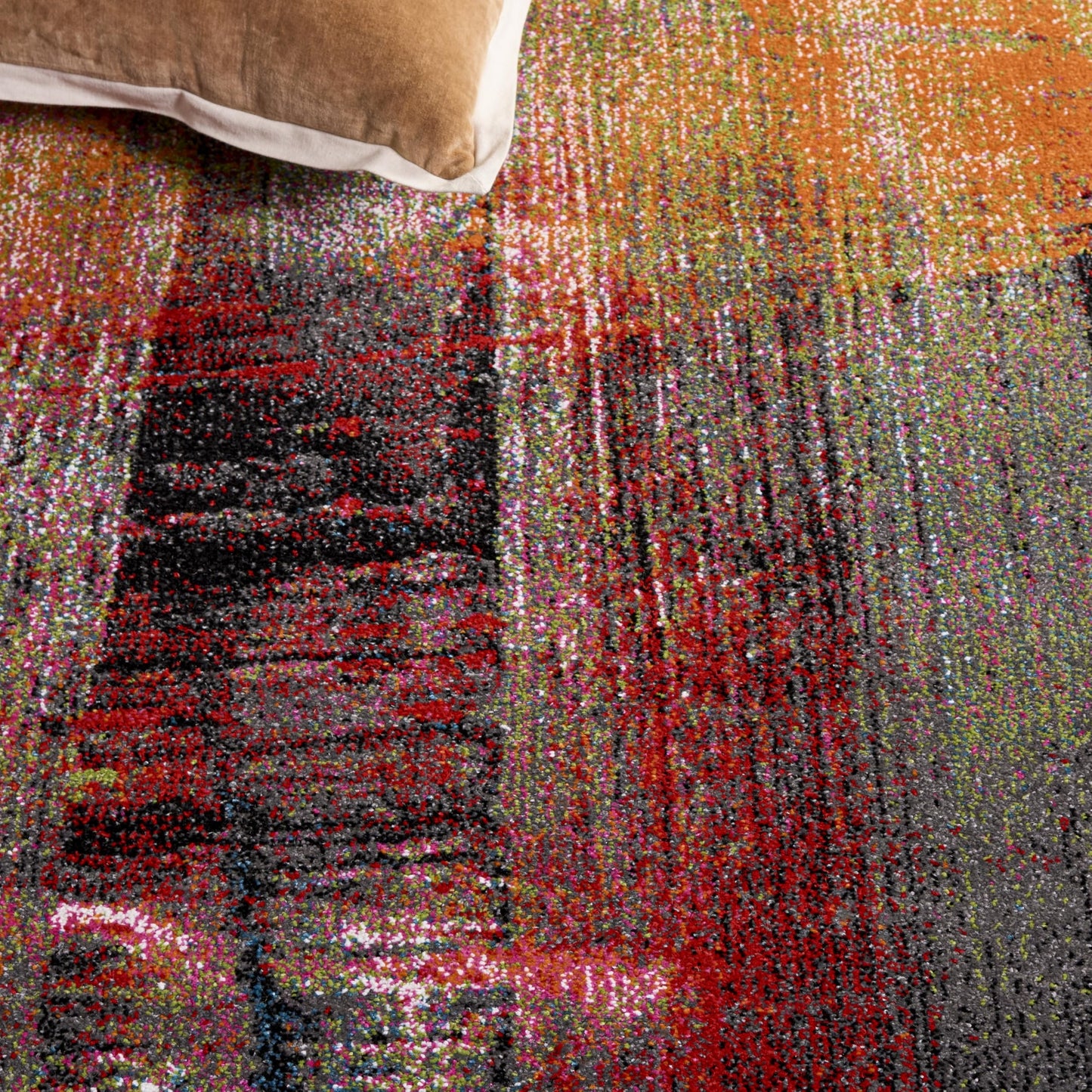SAFAVIEH Porcello Collection Area Rug - 10'6" x 14', Multi, Modern Abstract Design, Non-Shedding & Easy Care, Ideal for High Traffic Areas in Living Room, Bedroom (PRL6936A)