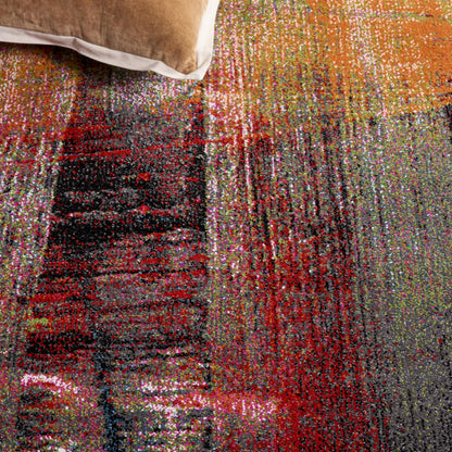 SAFAVIEH Porcello Collection Area Rug - 10'6" x 14', Multi, Modern Abstract Design, Non-Shedding & Easy Care, Ideal for High Traffic Areas in Living Room, Bedroom (PRL6936A)