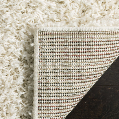 SAFAVIEH Area Rug 10x14 - Athens Shag Collection - Large - Off-White, Non-Shedding & Easy to Clean, Ideal for Living Room, Bedroom, Dining Space (SGA119B)