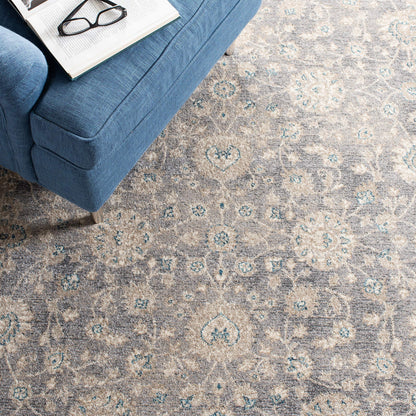 SAFAVIEH Sofia Collection Area Rug - 10' x 14', Light Grey & Beige, Vintage Oriental Distressed Design, Non-Shedding & Easy Care, Ideal for High Traffic Areas in Living Room, Bedroom (SOF330B)
