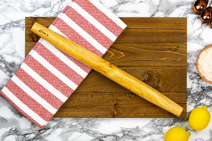 Ebuns French Rolling Pin – 18 Inch Wooden Dough Roller for Baking Pizza, Pie Crust, Cookies & Pasta | Essential Kitchen Tool & Gift for Bakers, Chefs & Home Cooks
