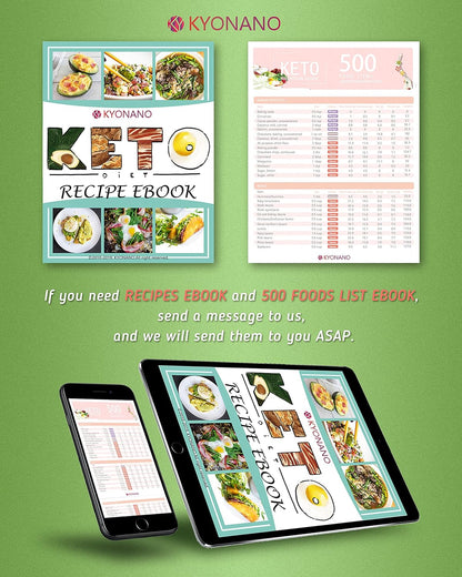 Keto Diet Cheat Sheet Fridge Magnet Charts - 12 Pcs Quick Reference Guide with 228 Foods