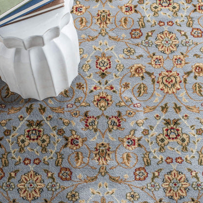 SAFAVIEH Lyndhurst Collection Area Rug - 10' x 14', Light Blue & Ivory, Traditional Oriental Design, Non-Shedding & Easy Care, Ideal for High Traffic Areas in Living Room, Bedroom (LNH312B)