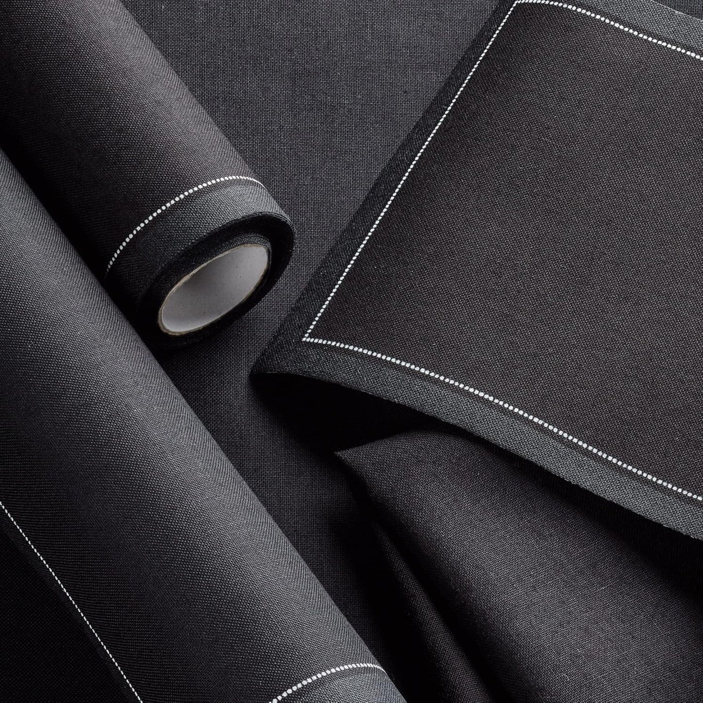 Cotton Cocktail Napkin - Black - 4.3 x 4.3 in - 50 units per roll
