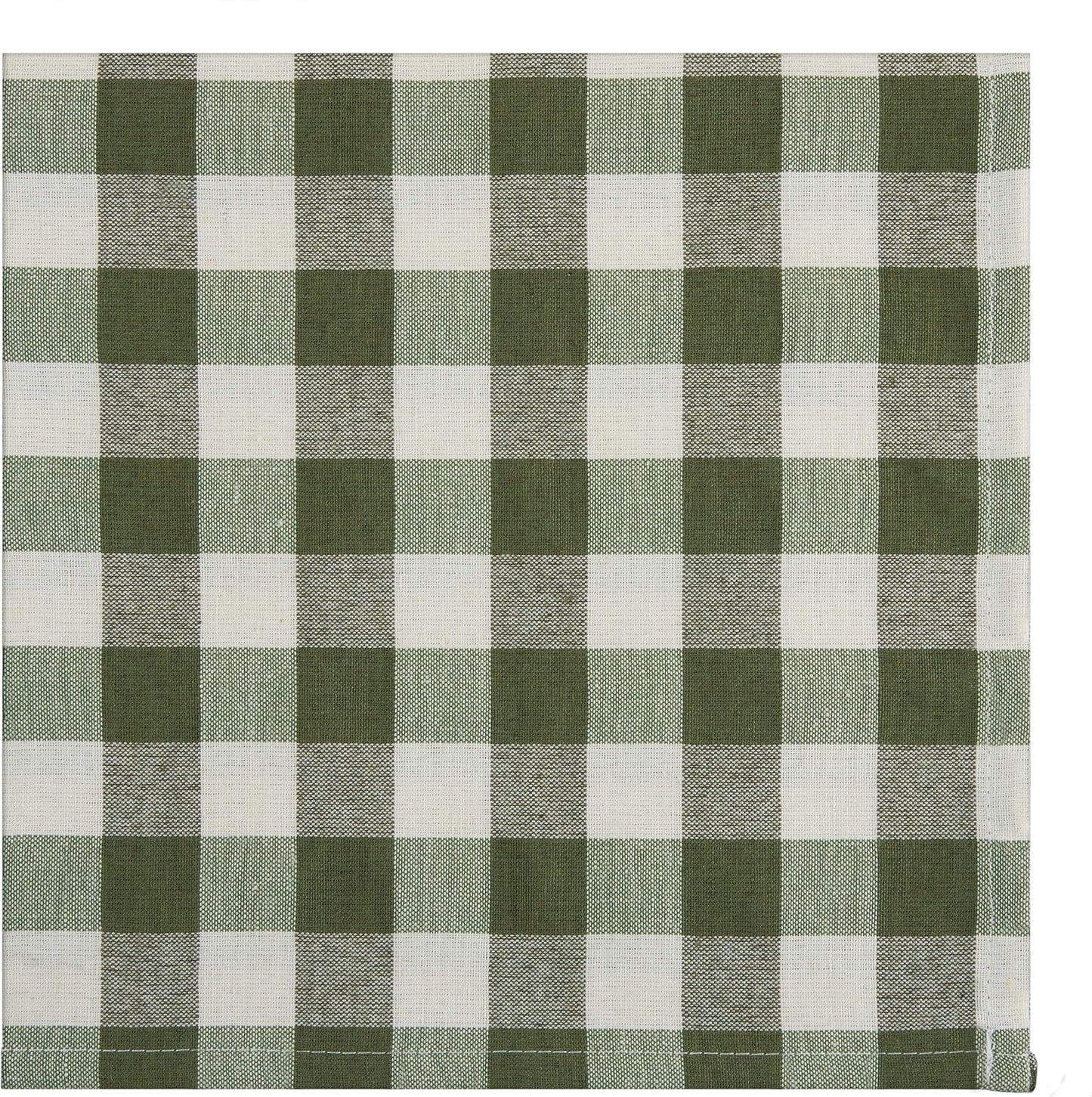 Buffalo Check Dinner Table Napkins, 4 Pack, Sage - 17" x 17" Premium Quality Plaid Cloth Napkins, Machine Washable