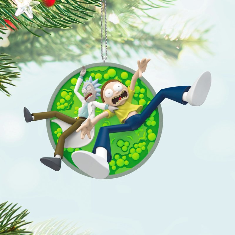 Hallmark Keepsake Christmas Ornament 2024, Rick and Morty "The Vat of Acid", Cartoon Gifts