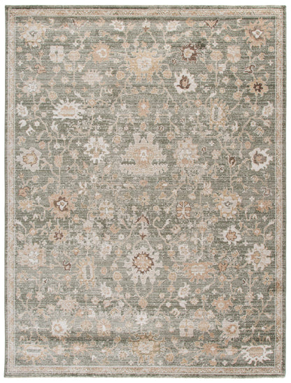 SAFAVIEH Area Rug 10'x14'3" - Hazel Collection - X-Large - Traditional Design, Green & Beige, Non-Shedding & Easy Cleaning, Ideal for Living Room, Bedroom, Dining Space (HZL512Y)