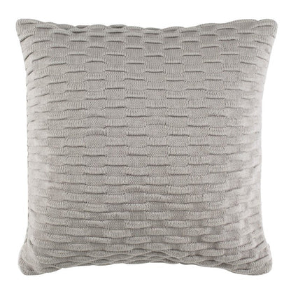SAFAVIEH Home Noela Light Grey Knit 20-inch Decorative Pillow Pillow