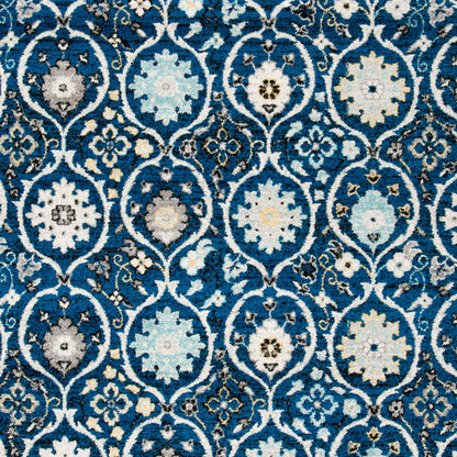 SAFAVIEH Evoke Collection 9' x 12' Royal / Ivory EVK210A Non-Shedding Living Room Bedroom Dining Home Office Area Rug
