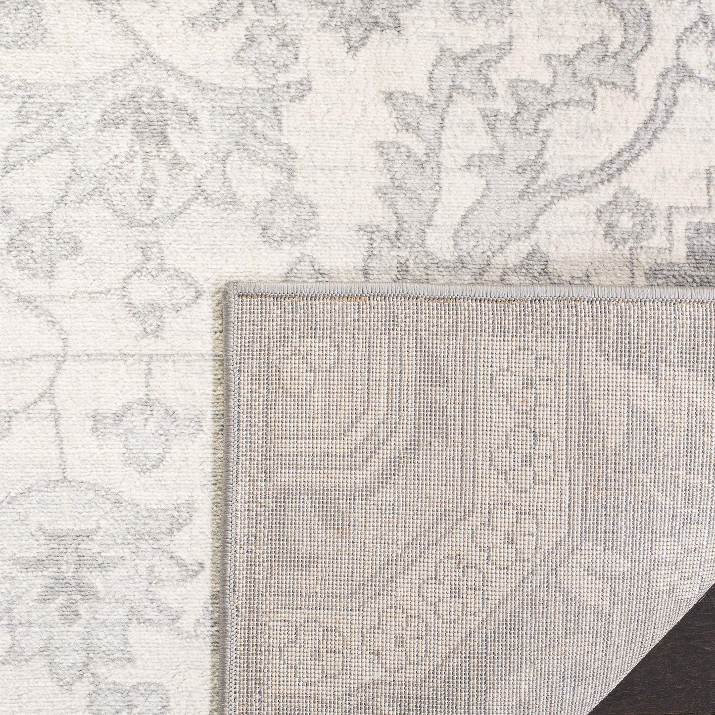 SAFAVIEH Brentwood Collection 10' x 13' Grey / Cream BNT816B Oriental Medallion Non-Shedding Living Room Bedroom Dining Home Office Area Rug