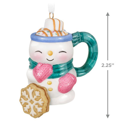 Hallmark Keepsake Christmas Ornament, Cup of Cozy, Porcelain, Gifts for Christmas Lovers