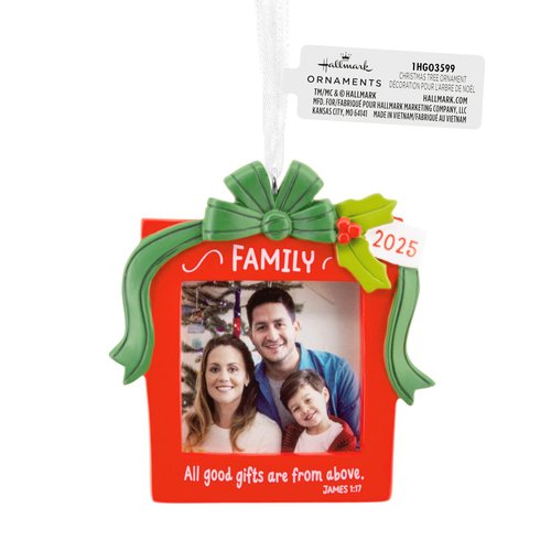 Hallmark Family 2025 Religious Photo Frame Christmas Ornament