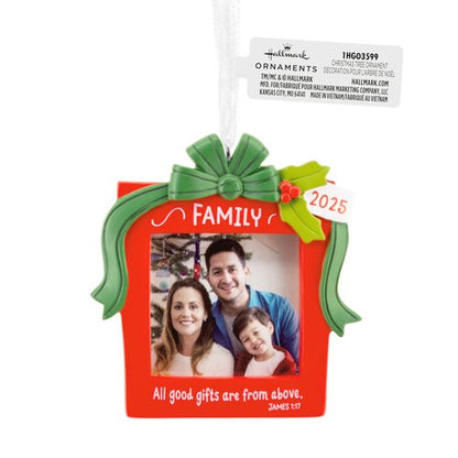 Hallmark Family 2025 Religious Photo Frame Christmas Ornament