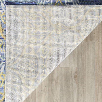 SAFAVIEH Valencia Collection Area Rug - 9' x 12', Lavender & Gold, Boho Chic Distressed Design, Non-Shedding & Easy Care, Ideal for High Traffic Areas in Living Room, Bedroom (VAL106L)