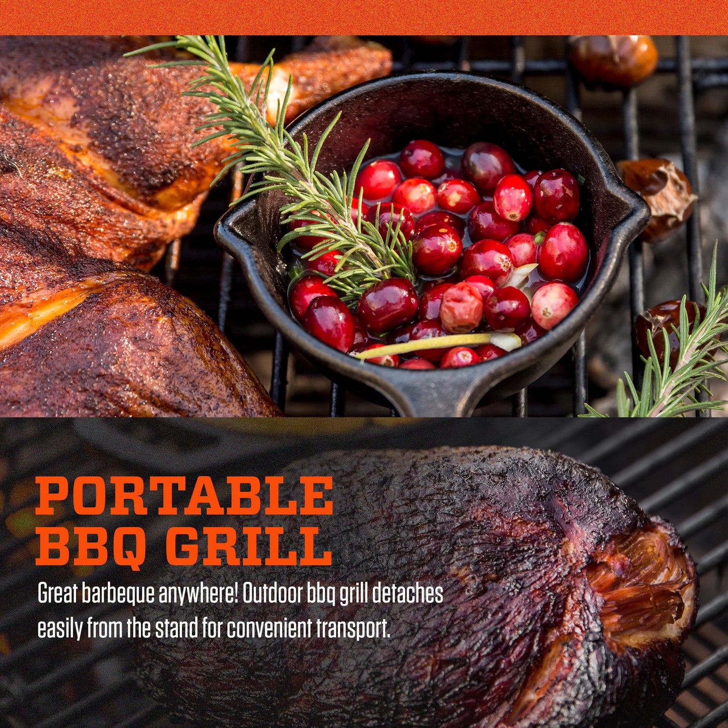 PK Grills PK300-SCX Portable Charcoal Grill and Smoker, Aluminum Outdoor BBQ Grill, Portable Grill for Camping, Backyard Grilling, Park, Tailgating, Silver