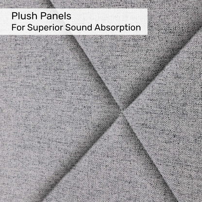 Tranquility Modular Wall | Plush Sound-Dampening Acoustic Room Divider | Luxurious Office Partition for Noise Reduction & Privacy (70'' x 70'')
